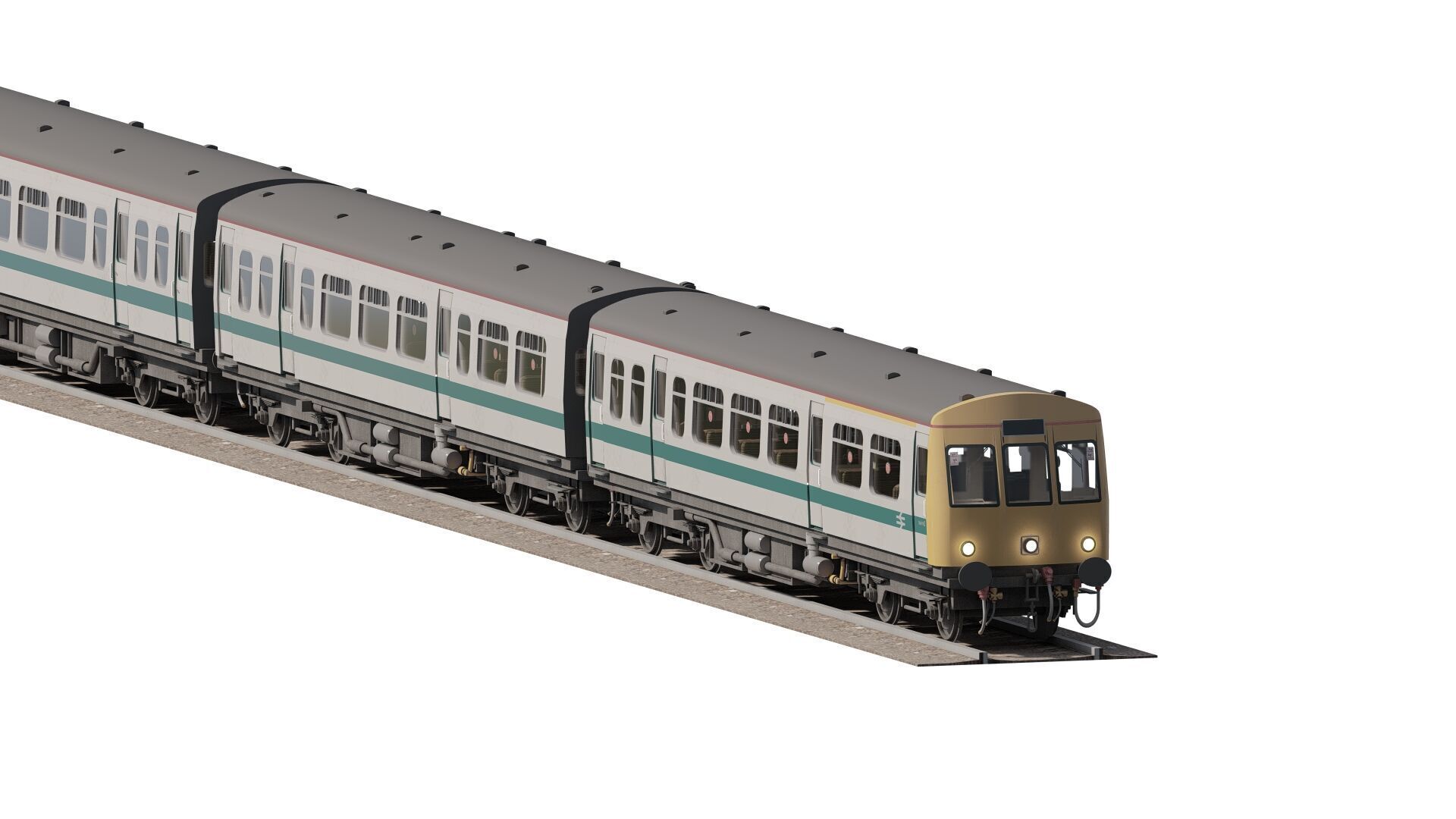 British Railway class 101 3D model_21