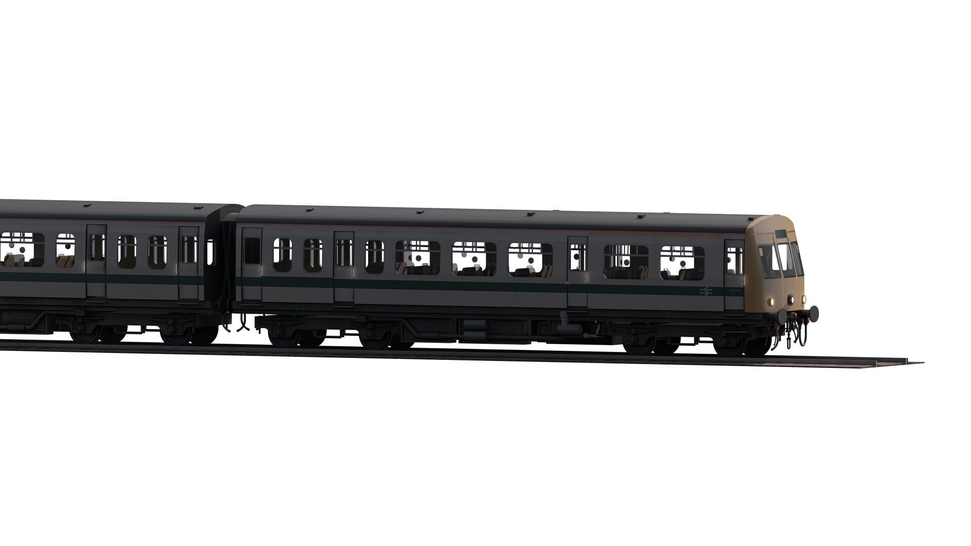 British Railway class 101 3D model_5