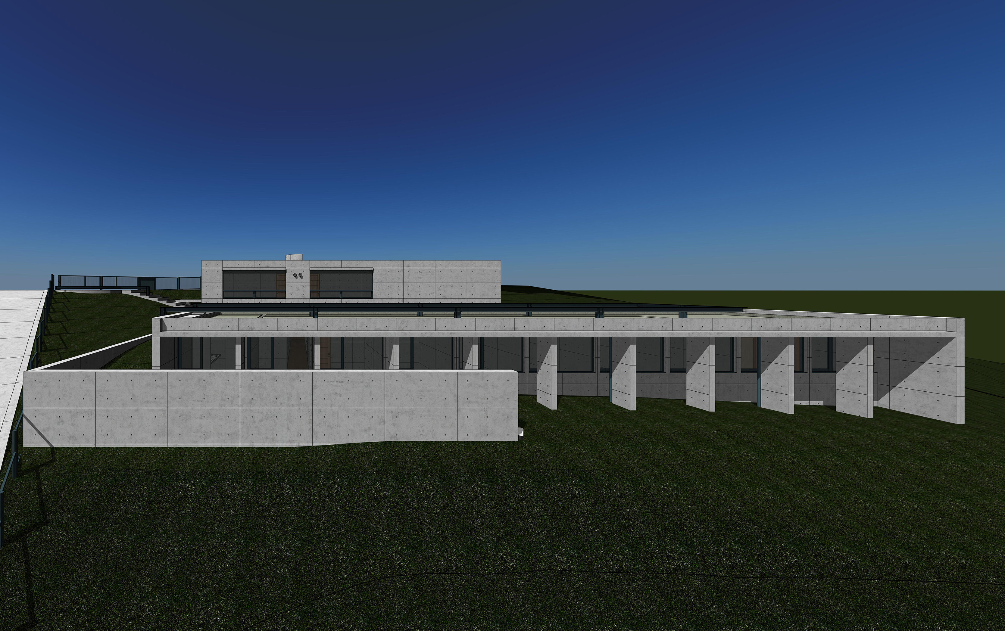 Tadao Ando - Koshino House 3D model_6