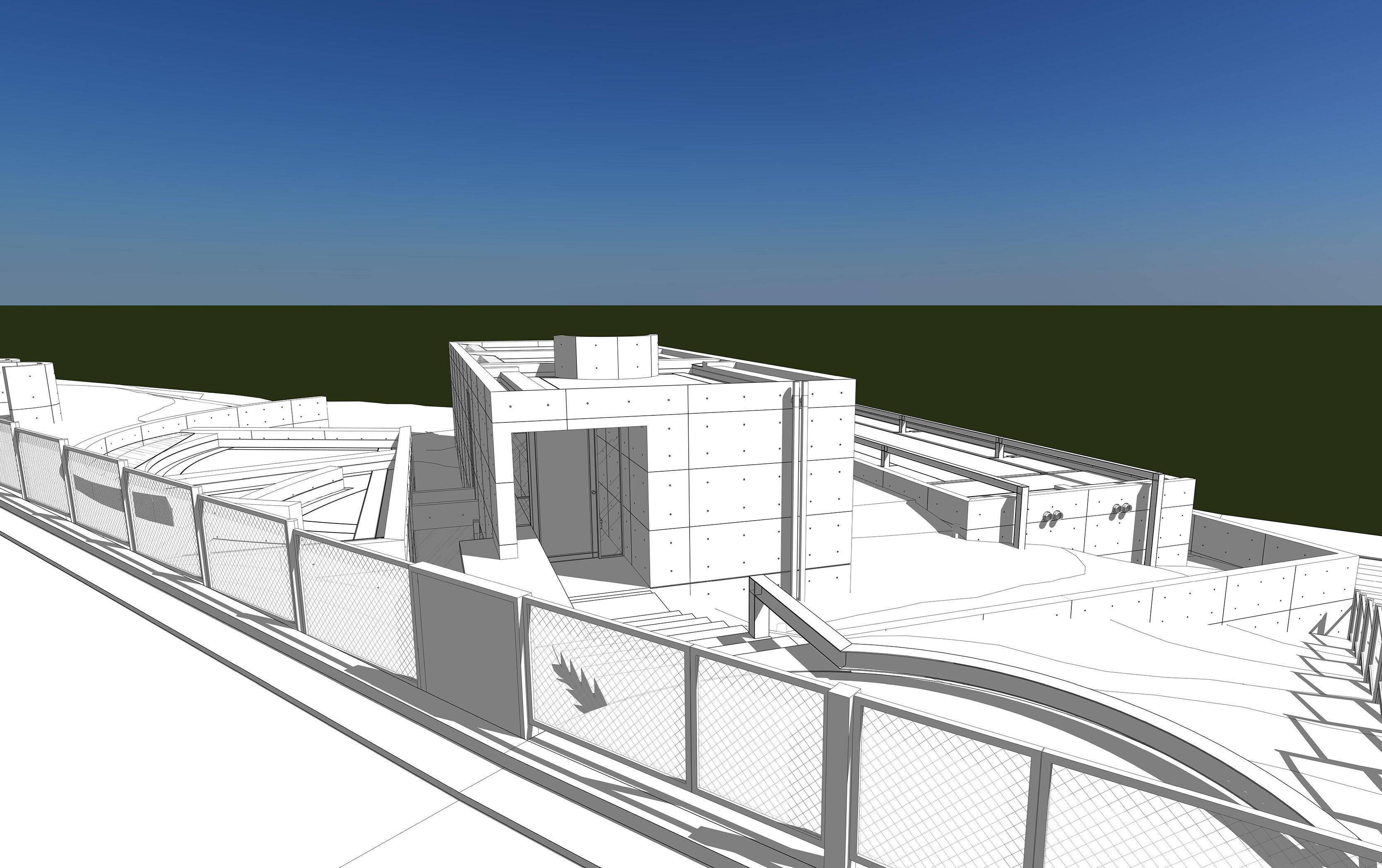 Tadao Ando - Koshino House 3D model_1