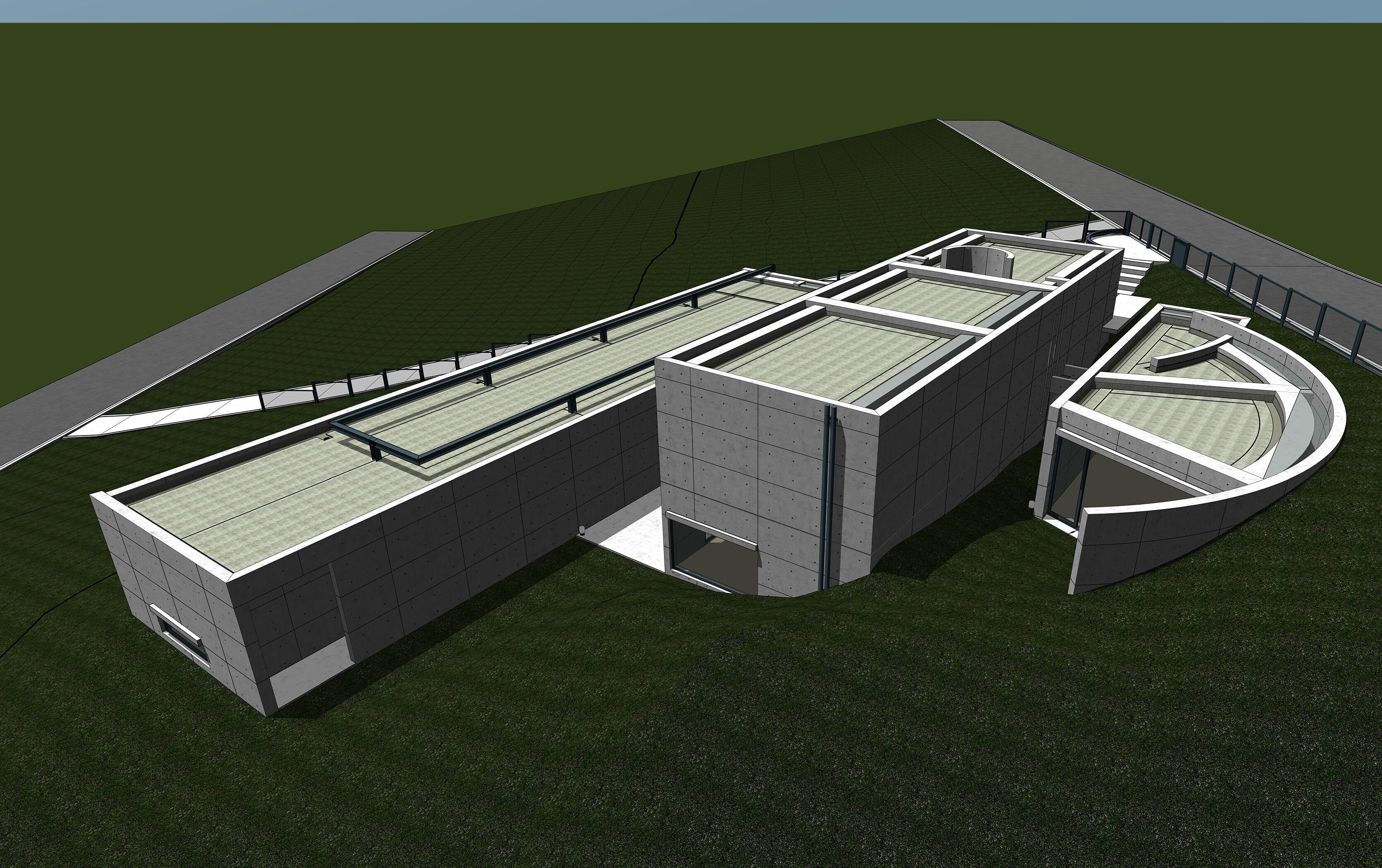 Tadao Ando - Koshino House 3D model_16