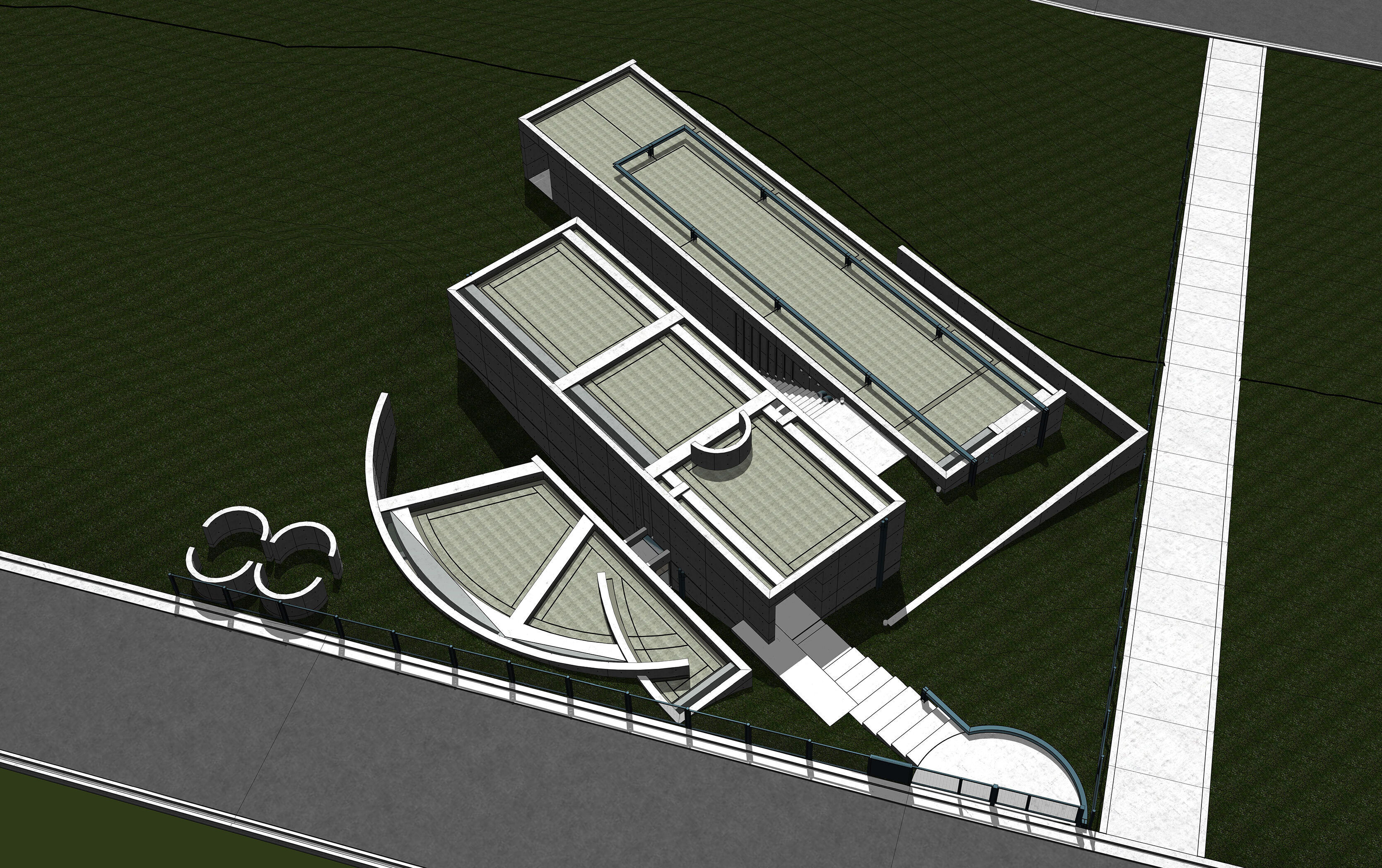 Tadao Ando - Koshino House 3D model_12