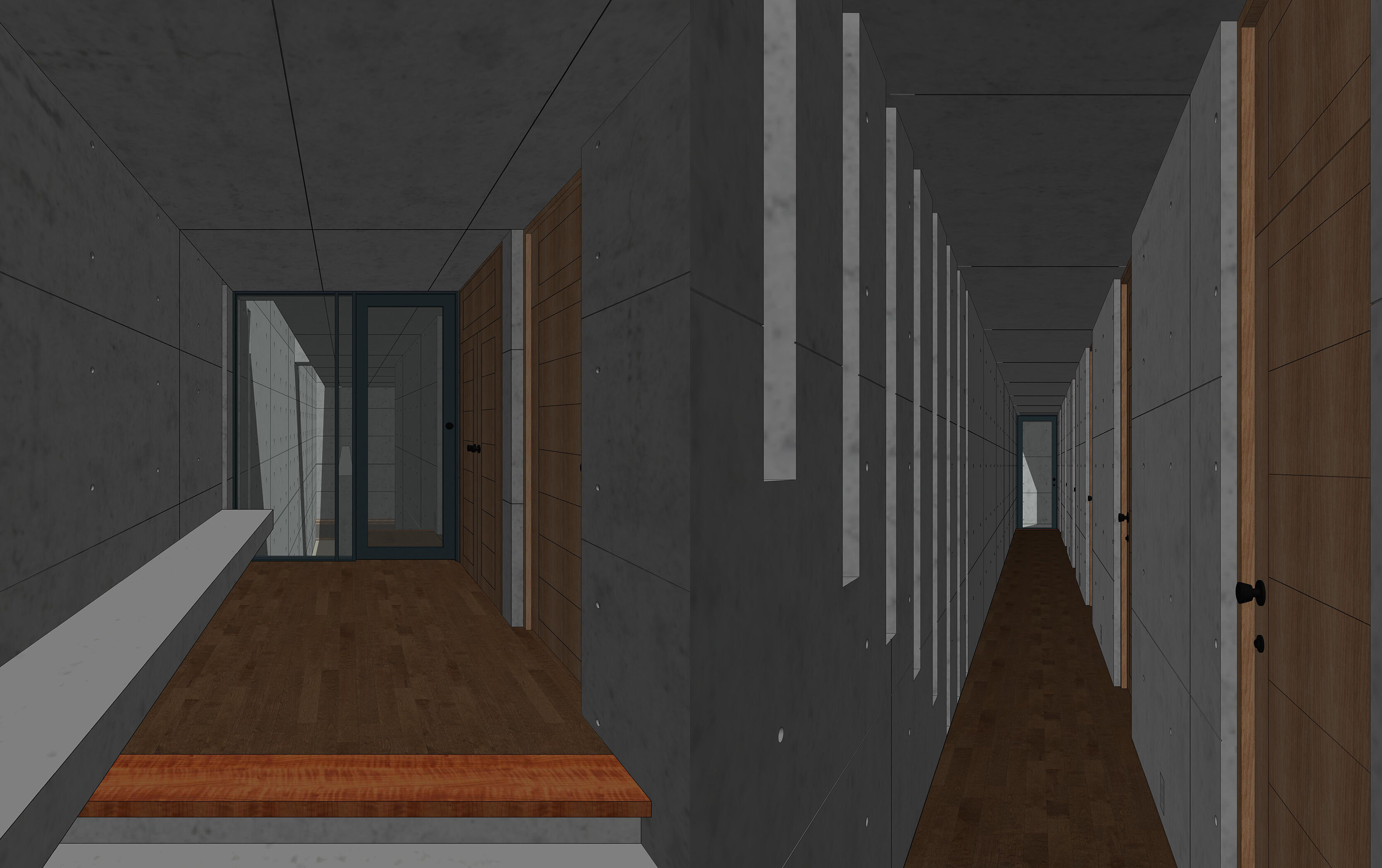 Tadao Ando - Koshino House 3D model_26