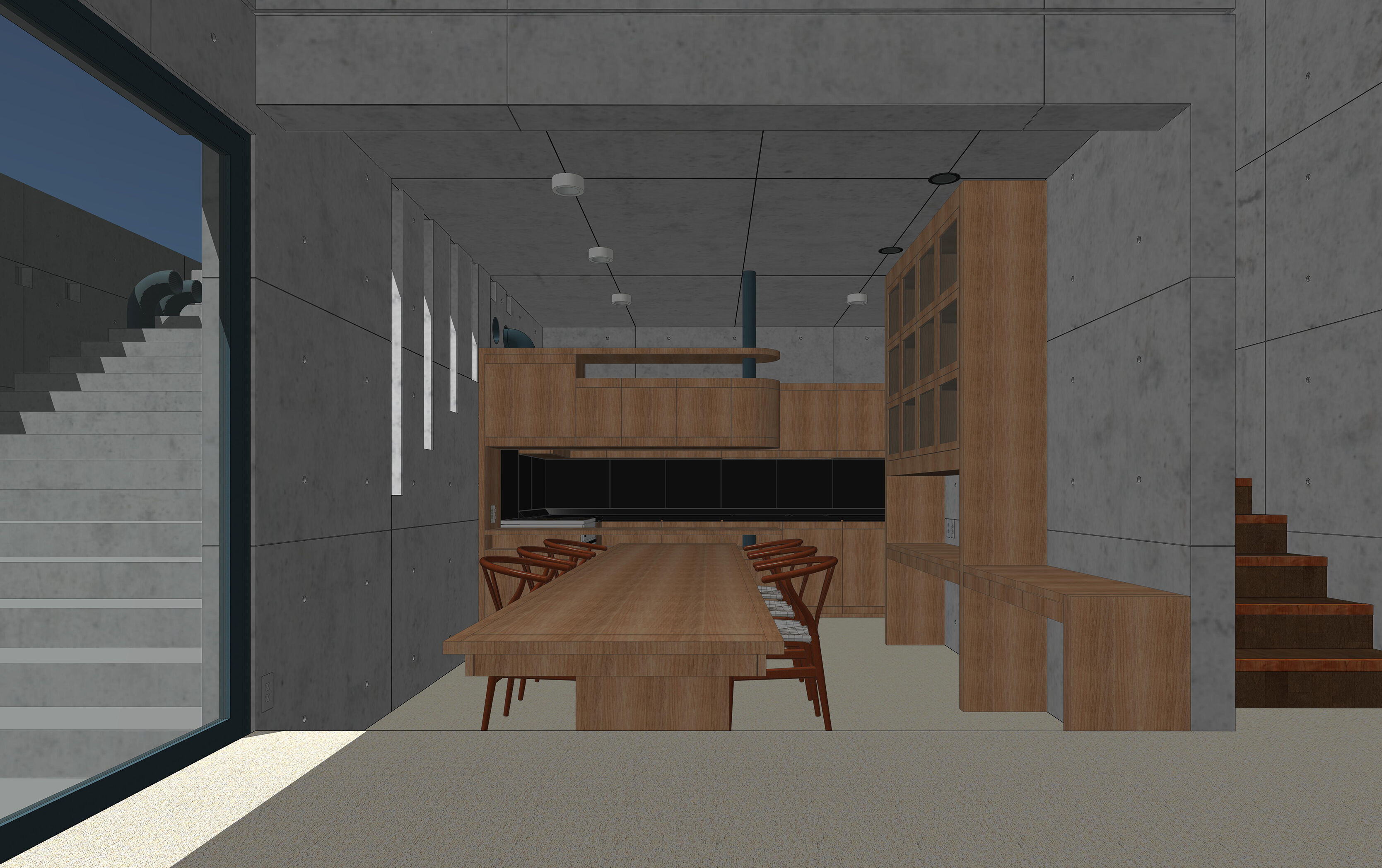 Tadao Ando - Koshino House 3D model_30