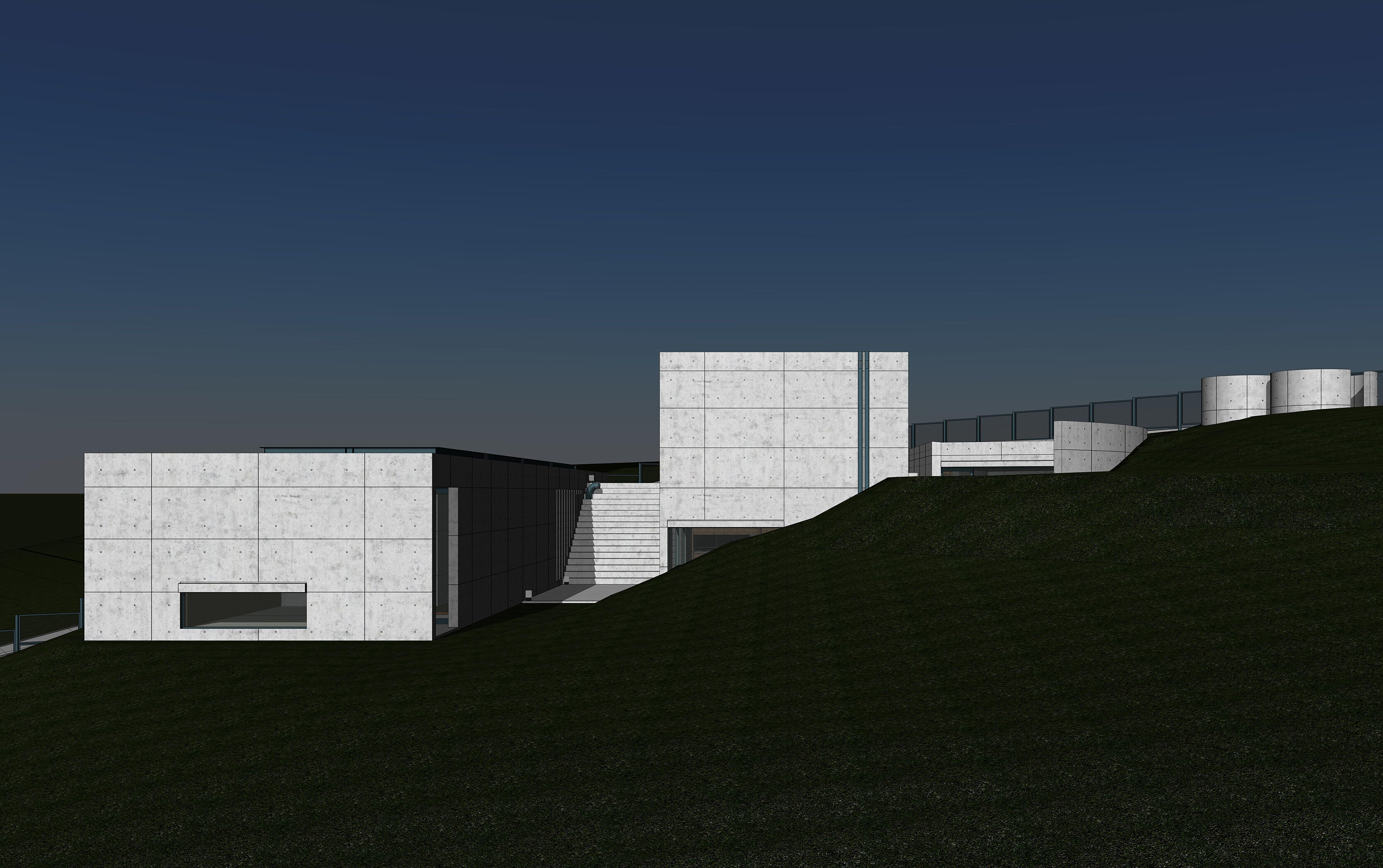 Tadao Ando - Koshino House 3D model_10