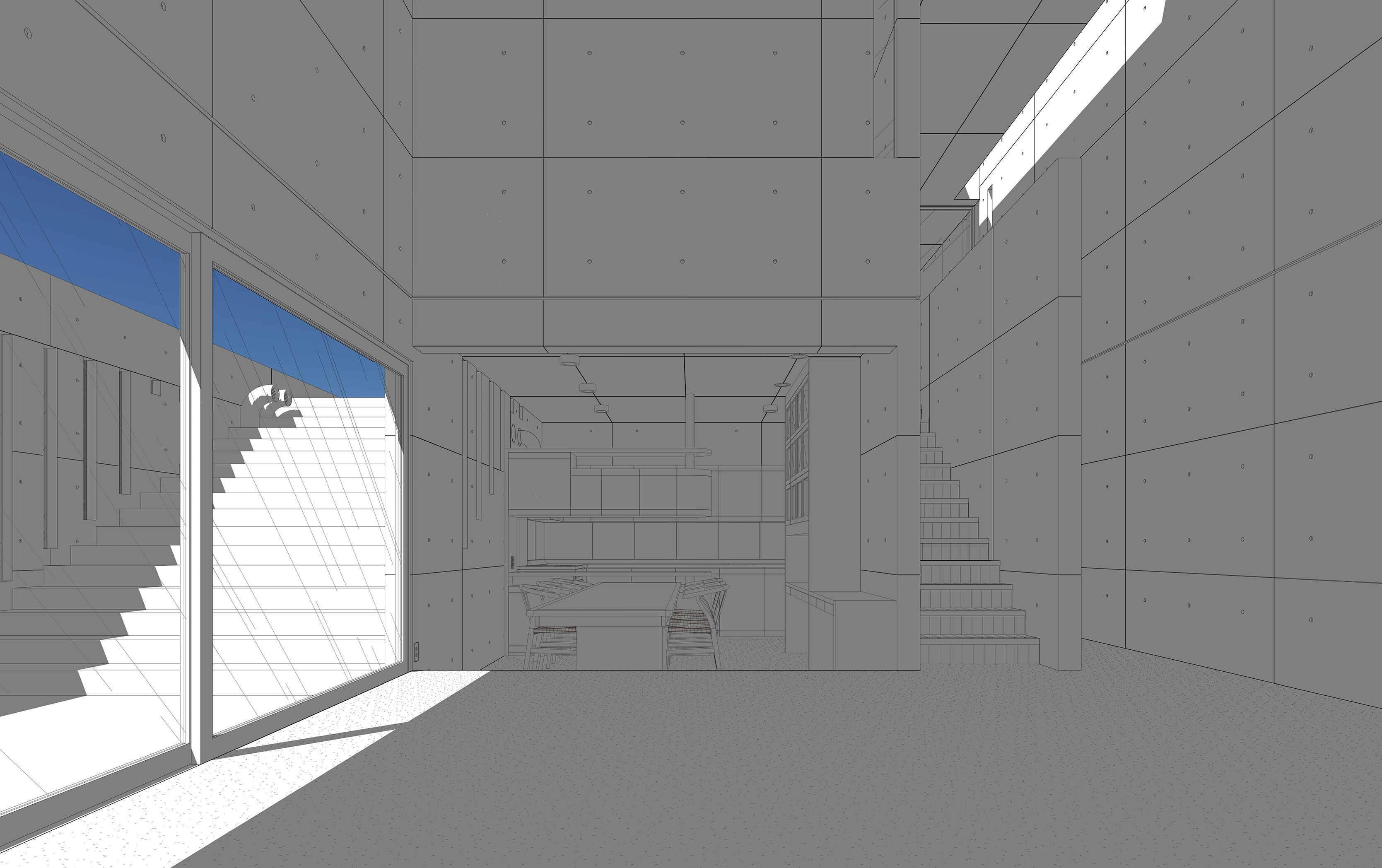 Tadao Ando - Koshino House 3D model_29