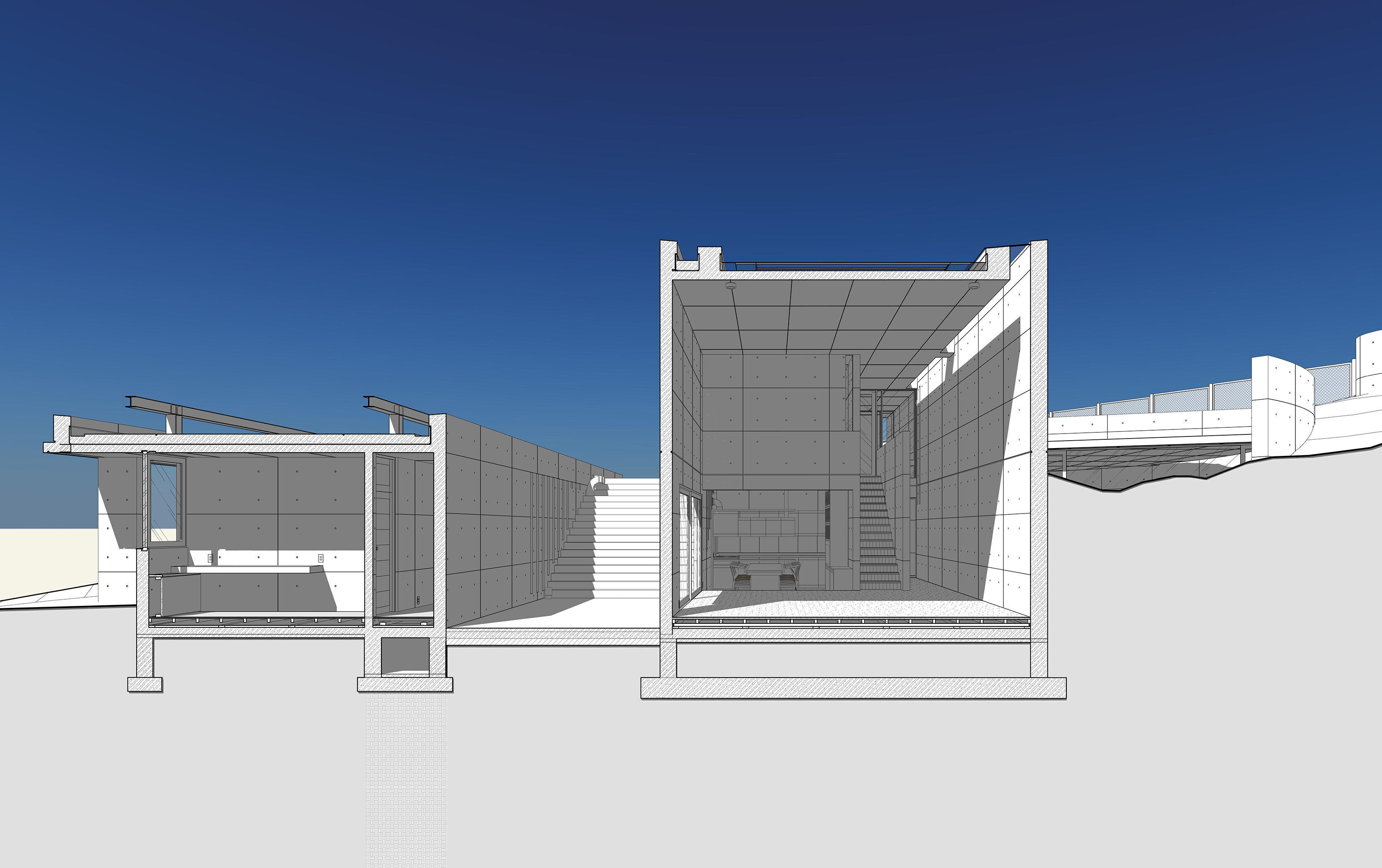 Tadao Ando - Koshino House 3D model_67