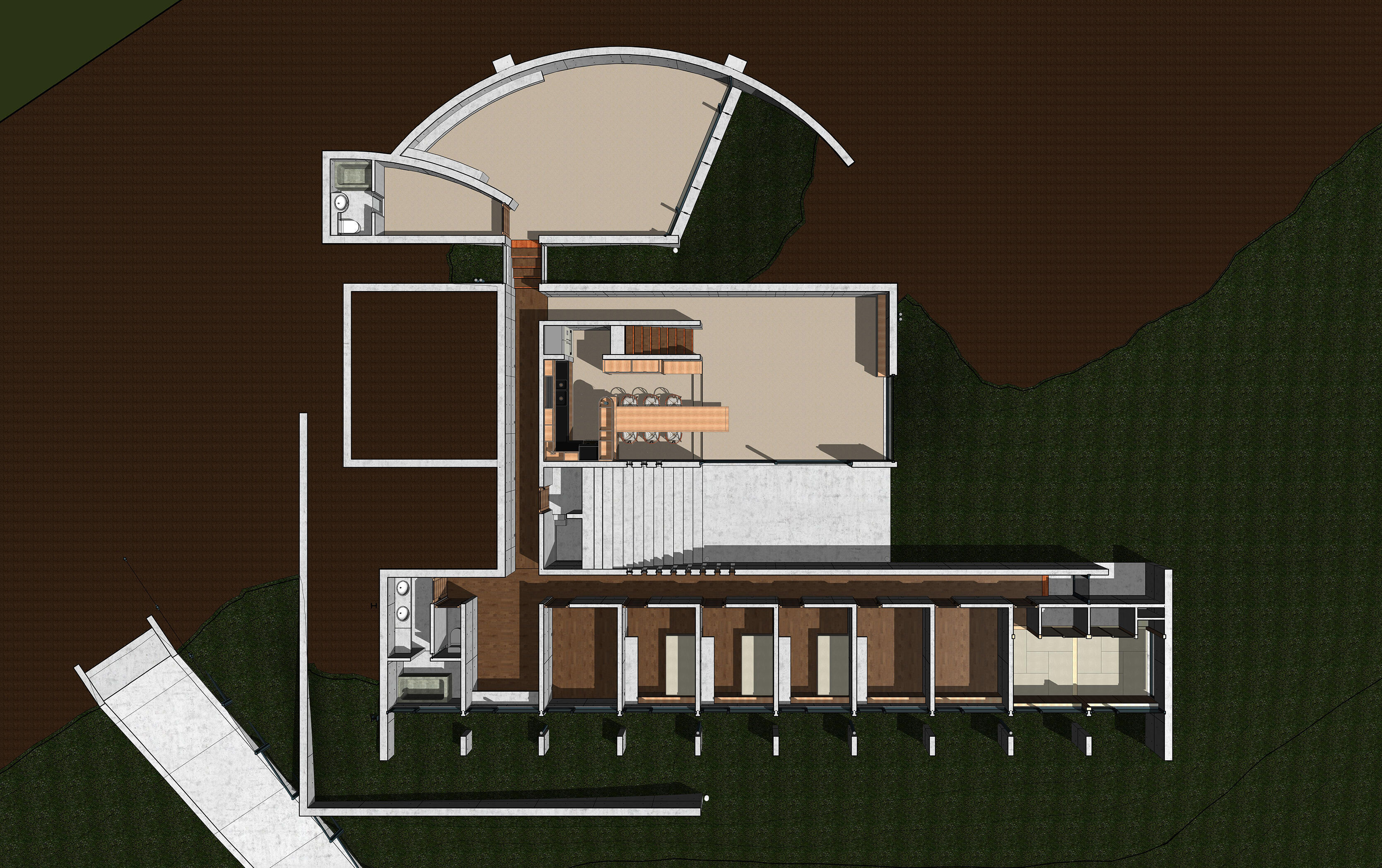 Tadao Ando - Koshino House 3D model_65