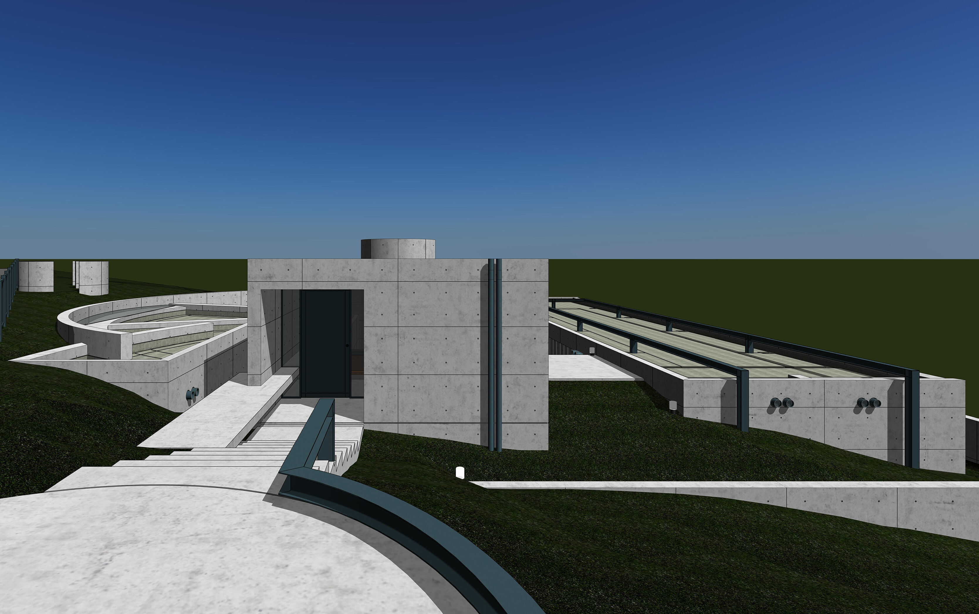 Tadao Ando - Koshino House 3D model_2