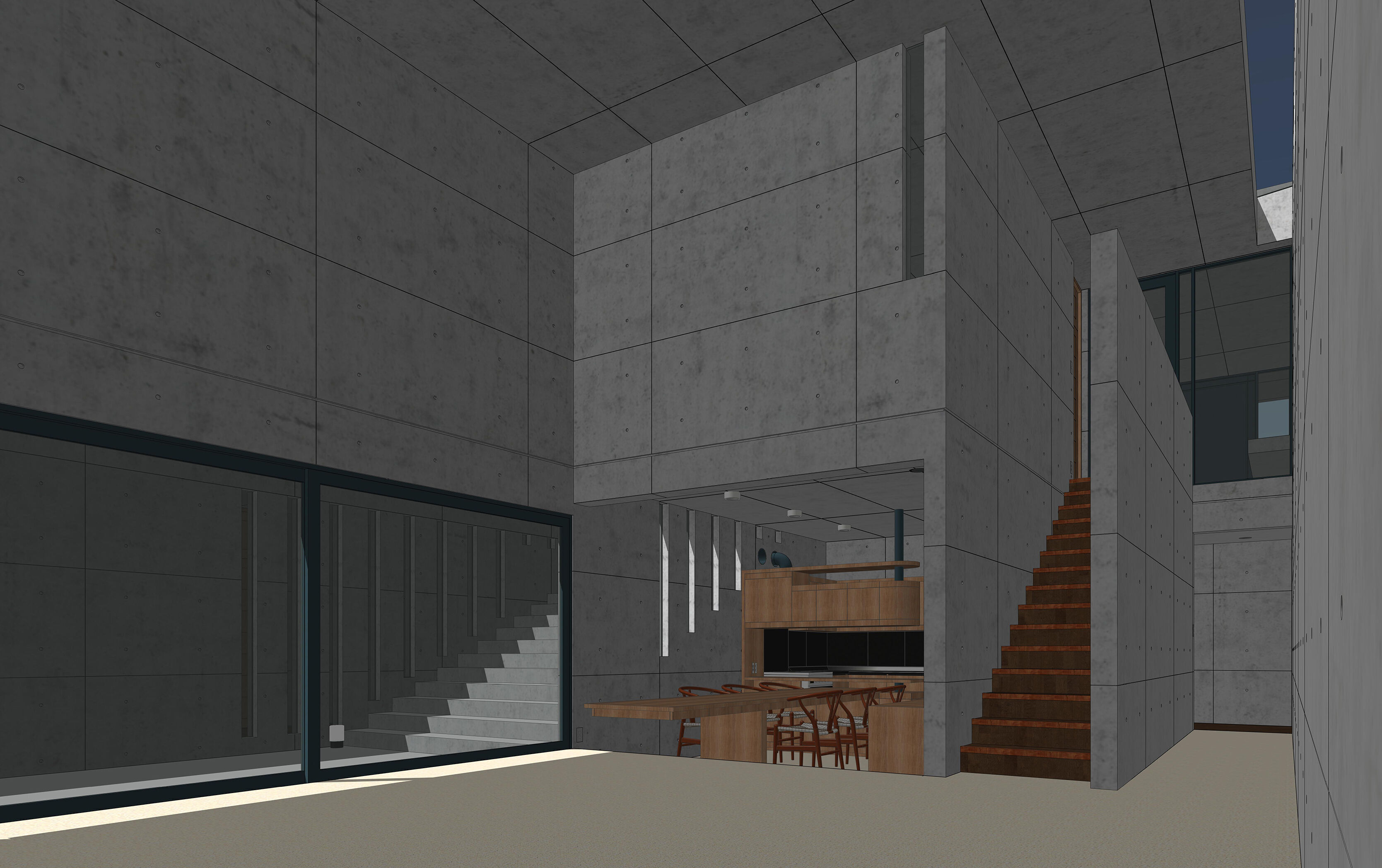 Tadao Ando - Koshino House 3D model_38