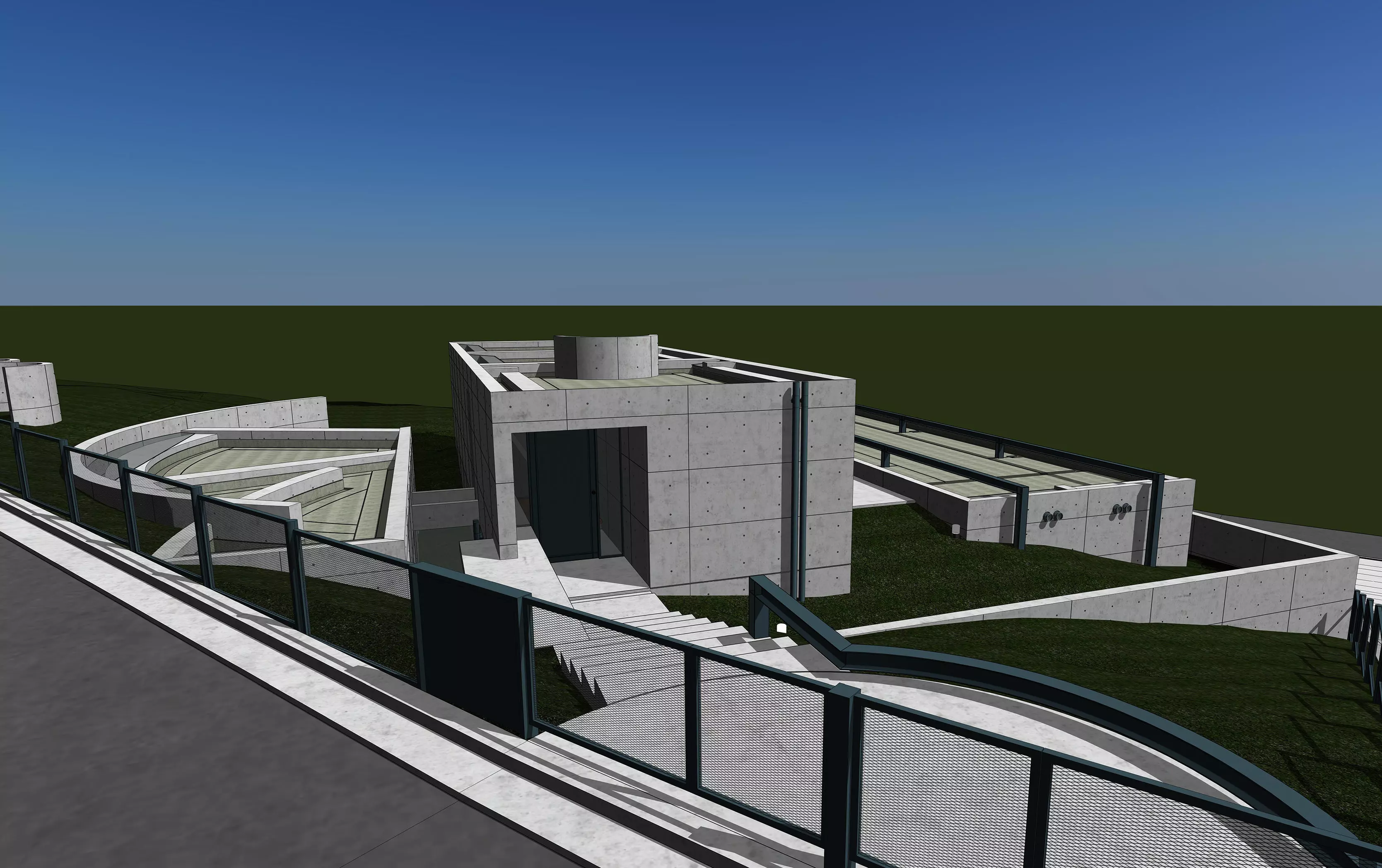 Tadao Ando - Koshino House 3D model_0