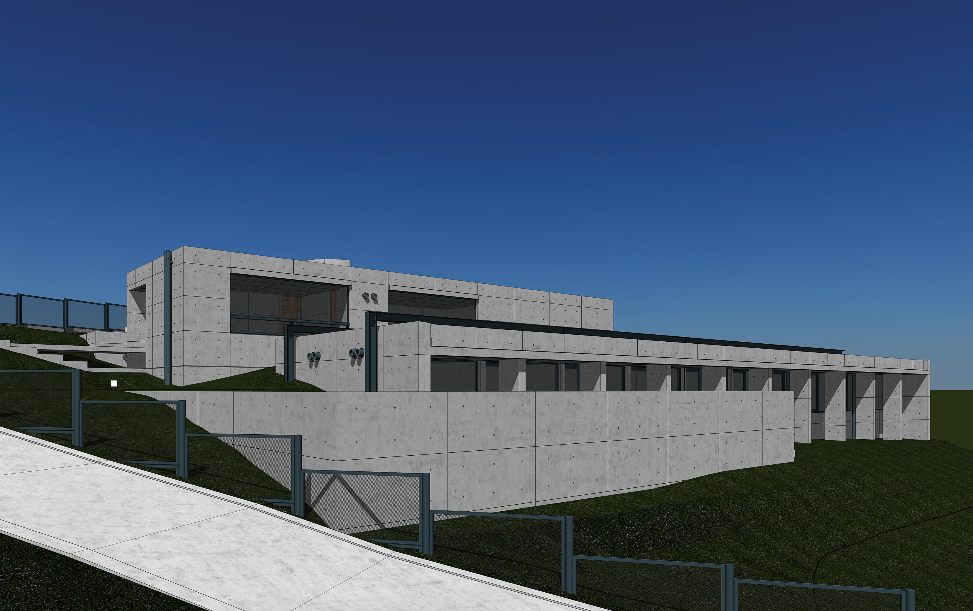 Tadao Ando - Koshino House 3D model_4