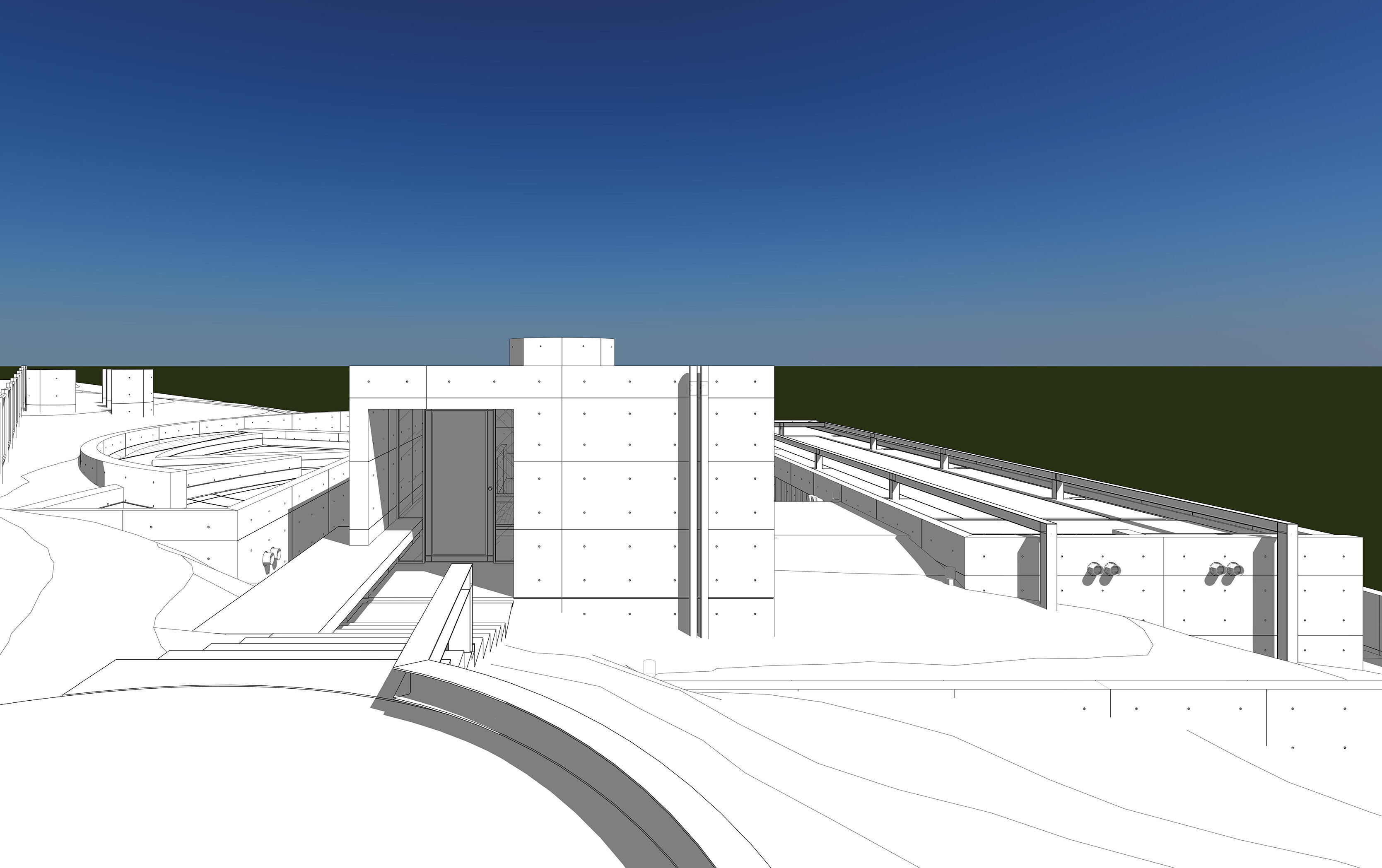 Tadao Ando - Koshino House 3D model_3