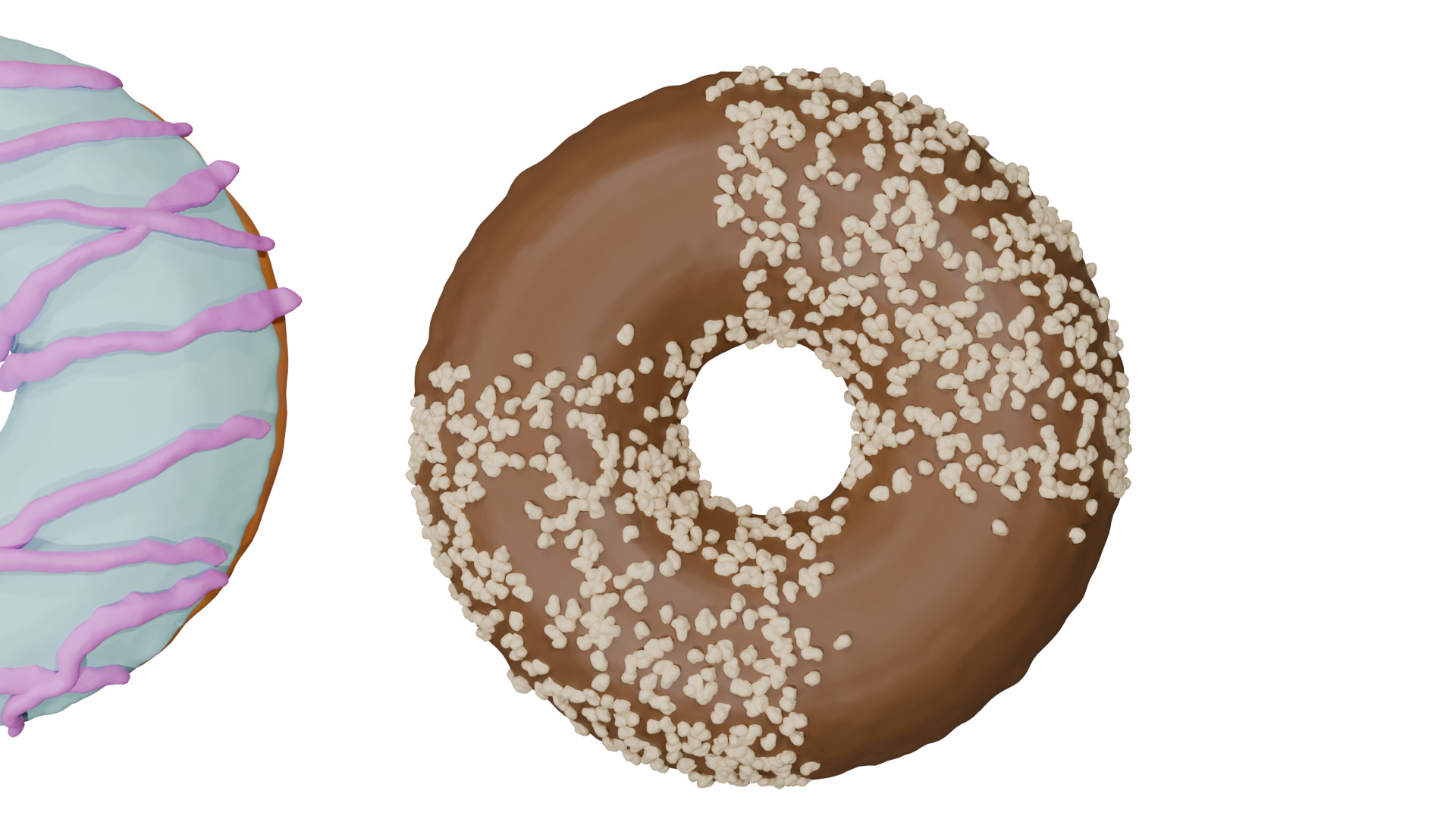 3D Donut Bundle 21 Tasty Variations 3D model_31
