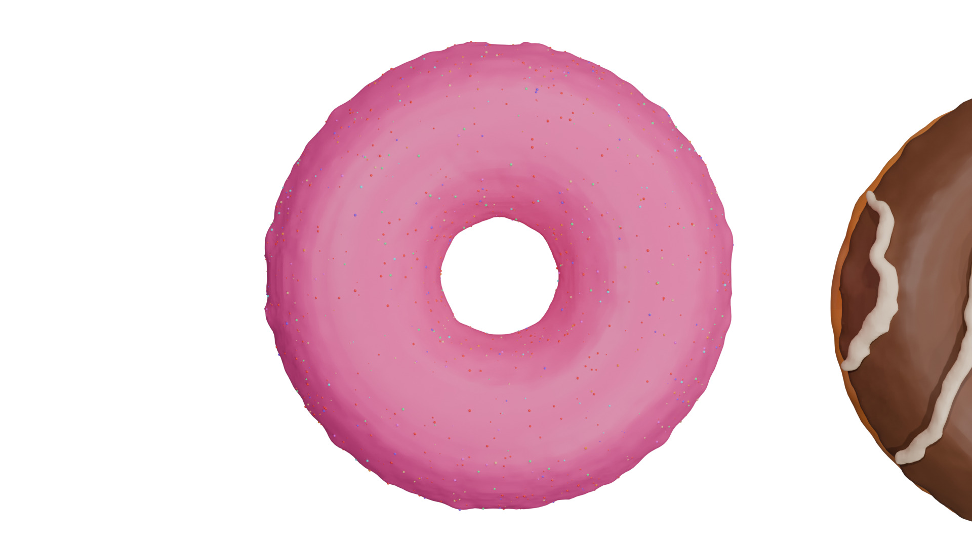 3D Donut Bundle 21 Tasty Variations 3D model_13