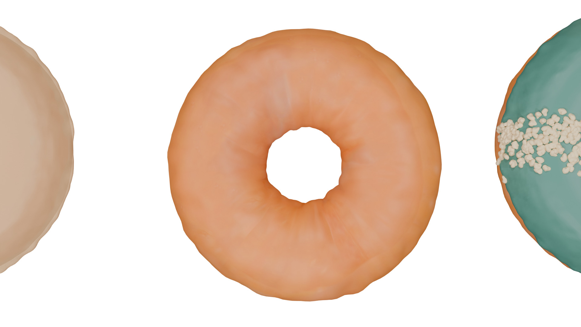 3D Donut Bundle 21 Tasty Variations 3D model_29