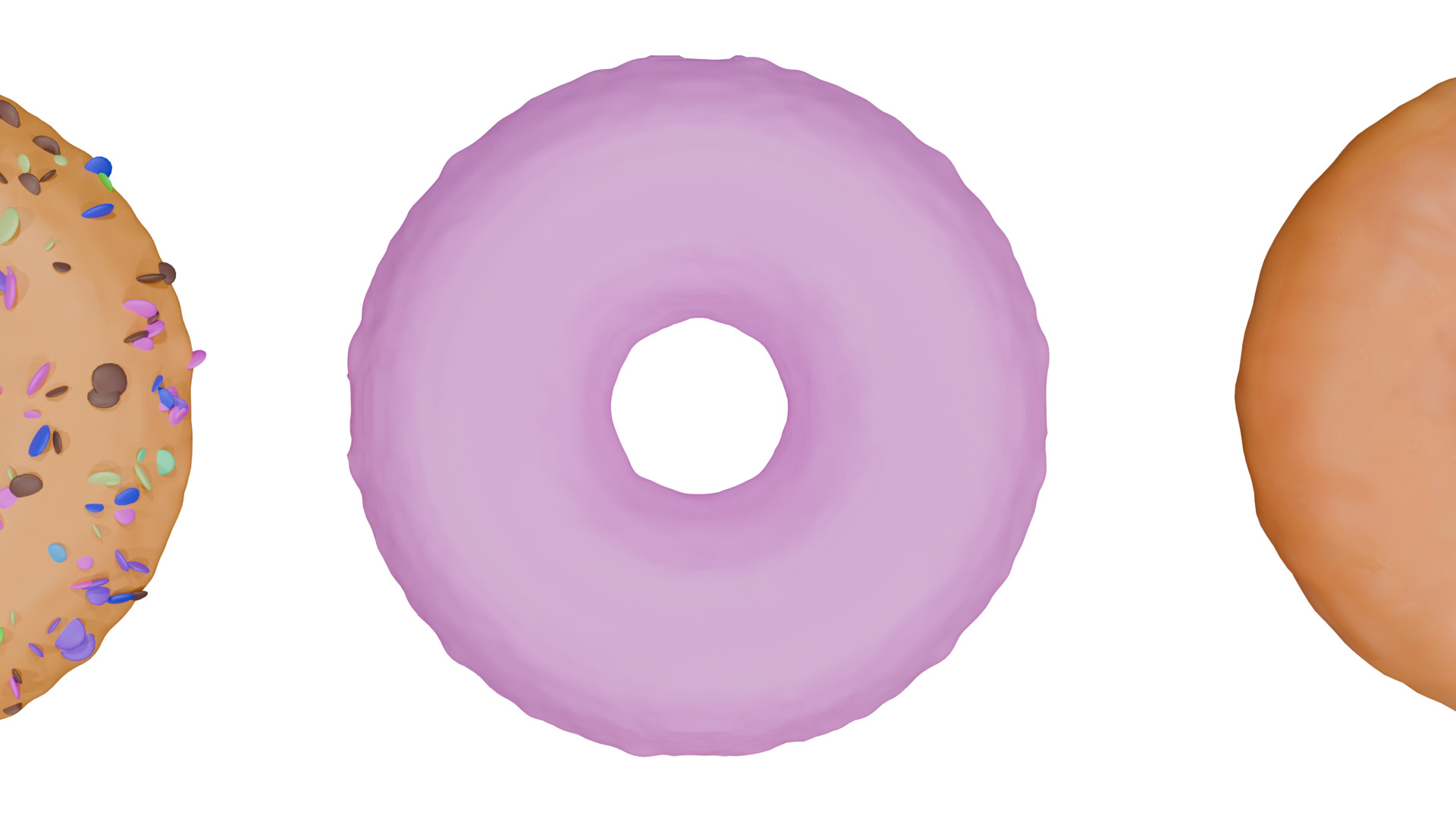 3D Donut Bundle 21 Tasty Variations 3D model_18