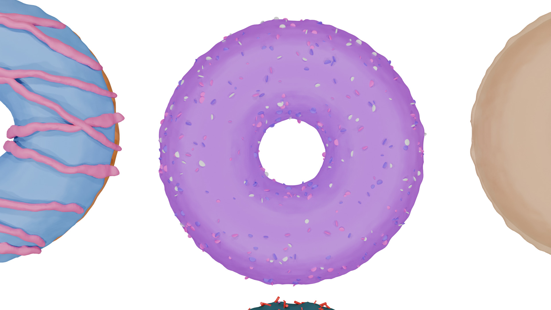 3D Donut Bundle 21 Tasty Variations 3D model_23