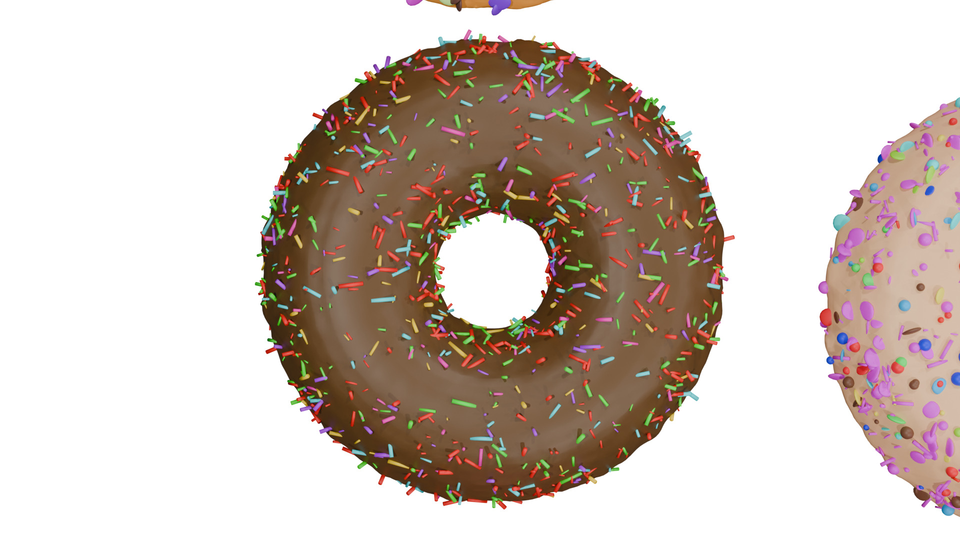 3D Donut Bundle 21 Tasty Variations 3D model_14