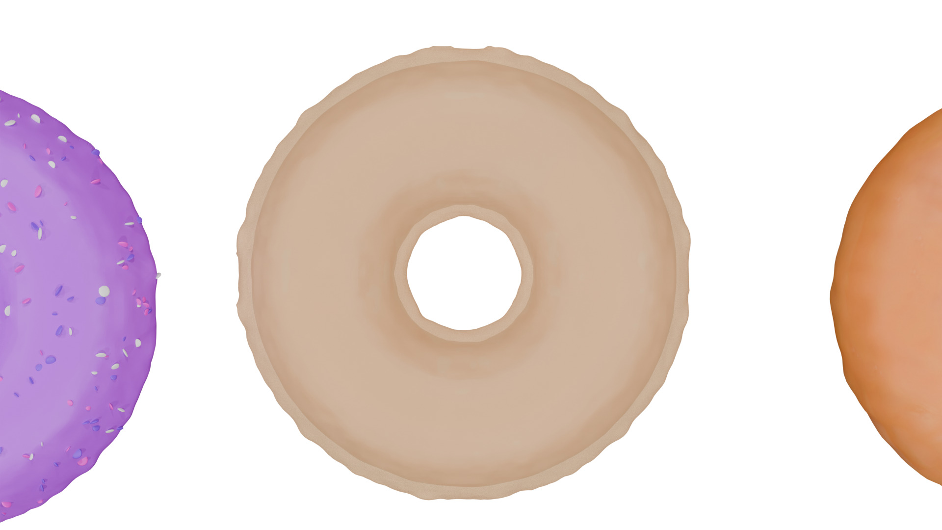 3D Donut Bundle 21 Tasty Variations 3D model_26