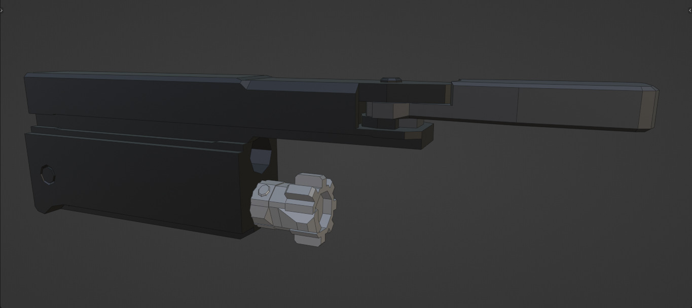 low-poly HK G36 Free 3D model_16