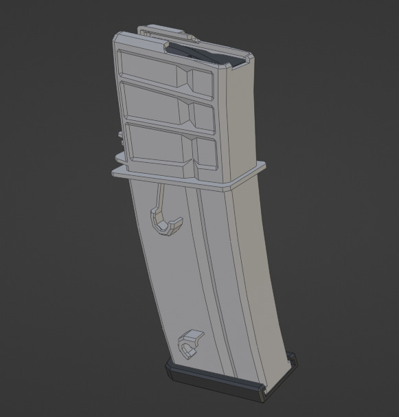 low-poly HK G36 Free 3D model_15