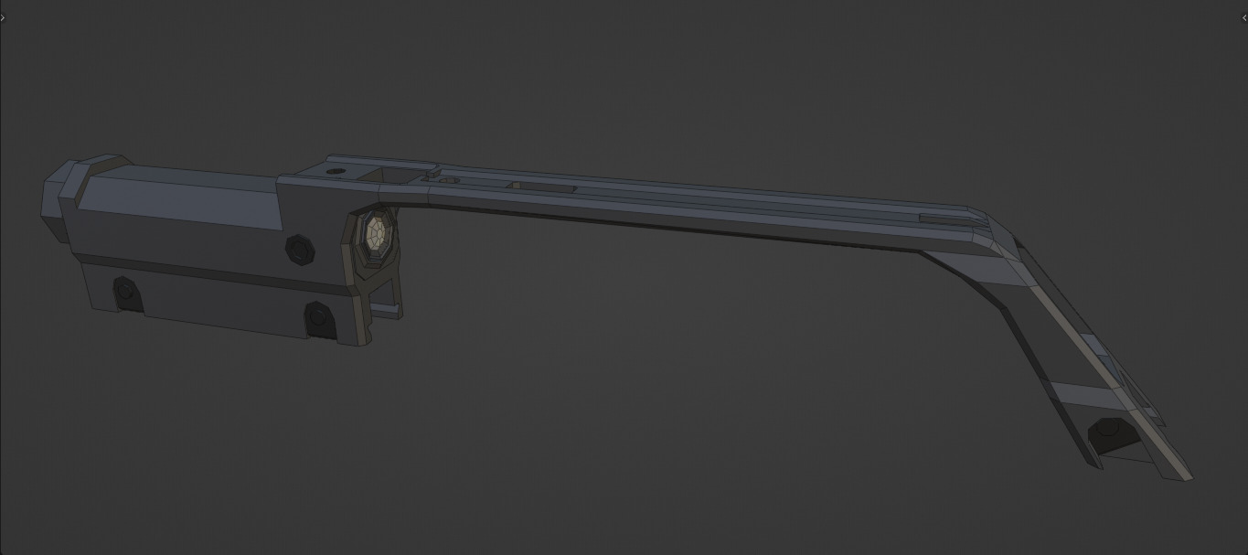 low-poly HK G36 Free 3D model_13