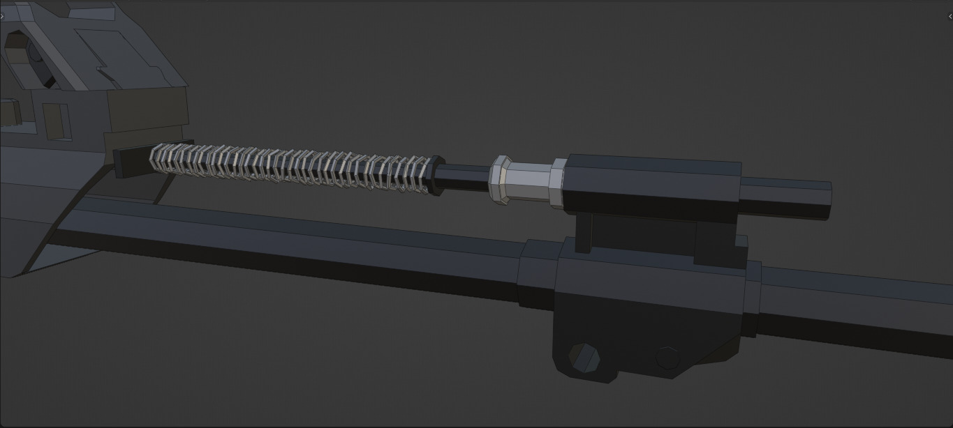 low-poly HK G36 Free 3D model_14