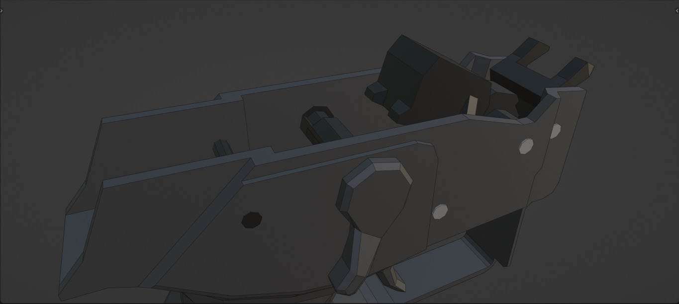 low-poly HK G36 Free 3D model_7