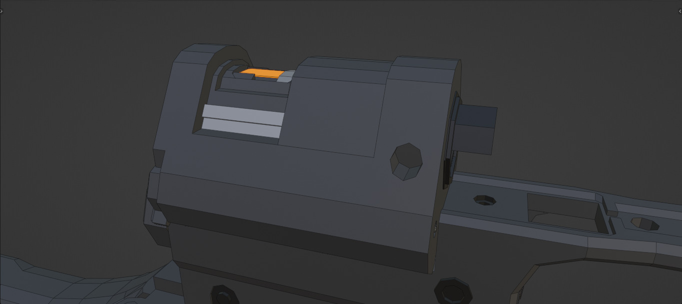 low-poly HK G36 Free 3D model_12
