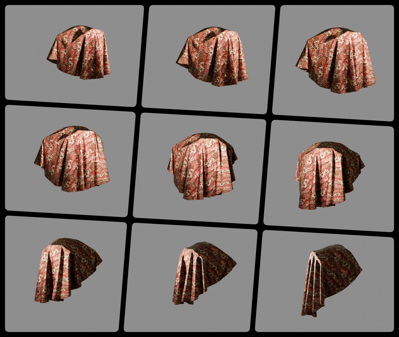 3 Oriental Velvet Fabric Seamless Material Bundle Texture_20