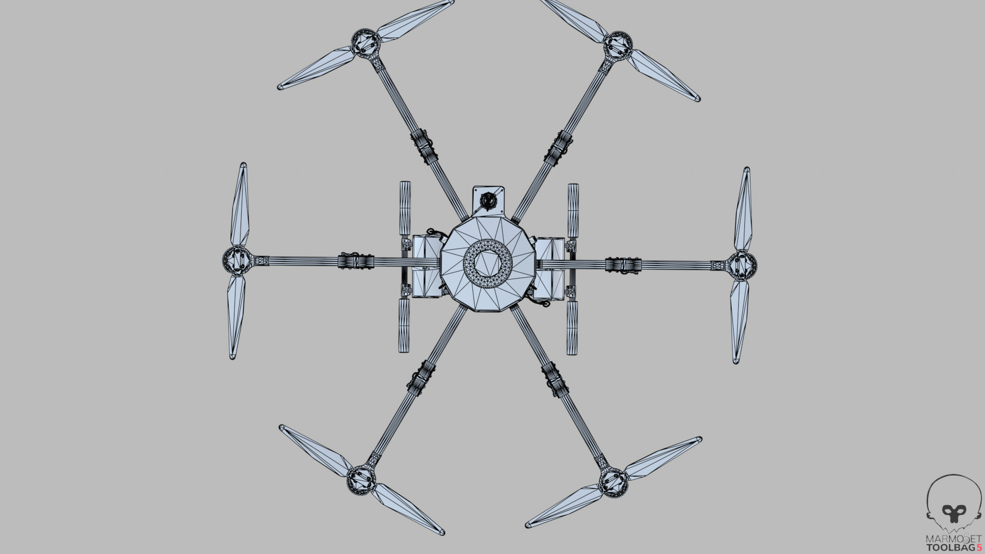 Vampire drone Baba Yaga SPP Low-poly 3D model_21