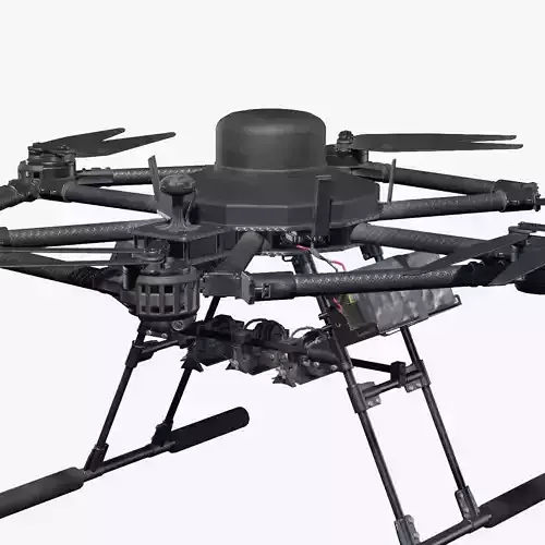 Vampire drone Baba Yaga SPP Low-poly 3D model