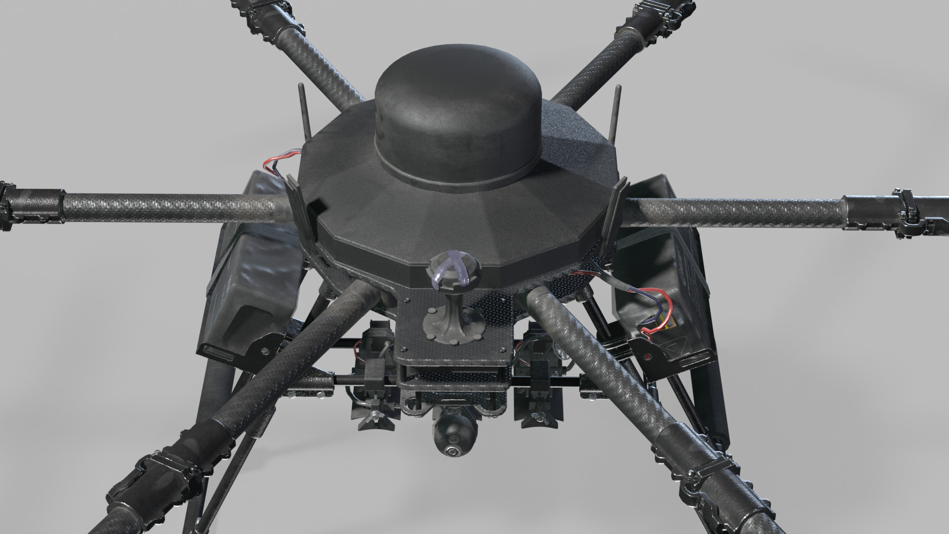 Vampire drone Baba Yaga SPP Low-poly 3D model_10