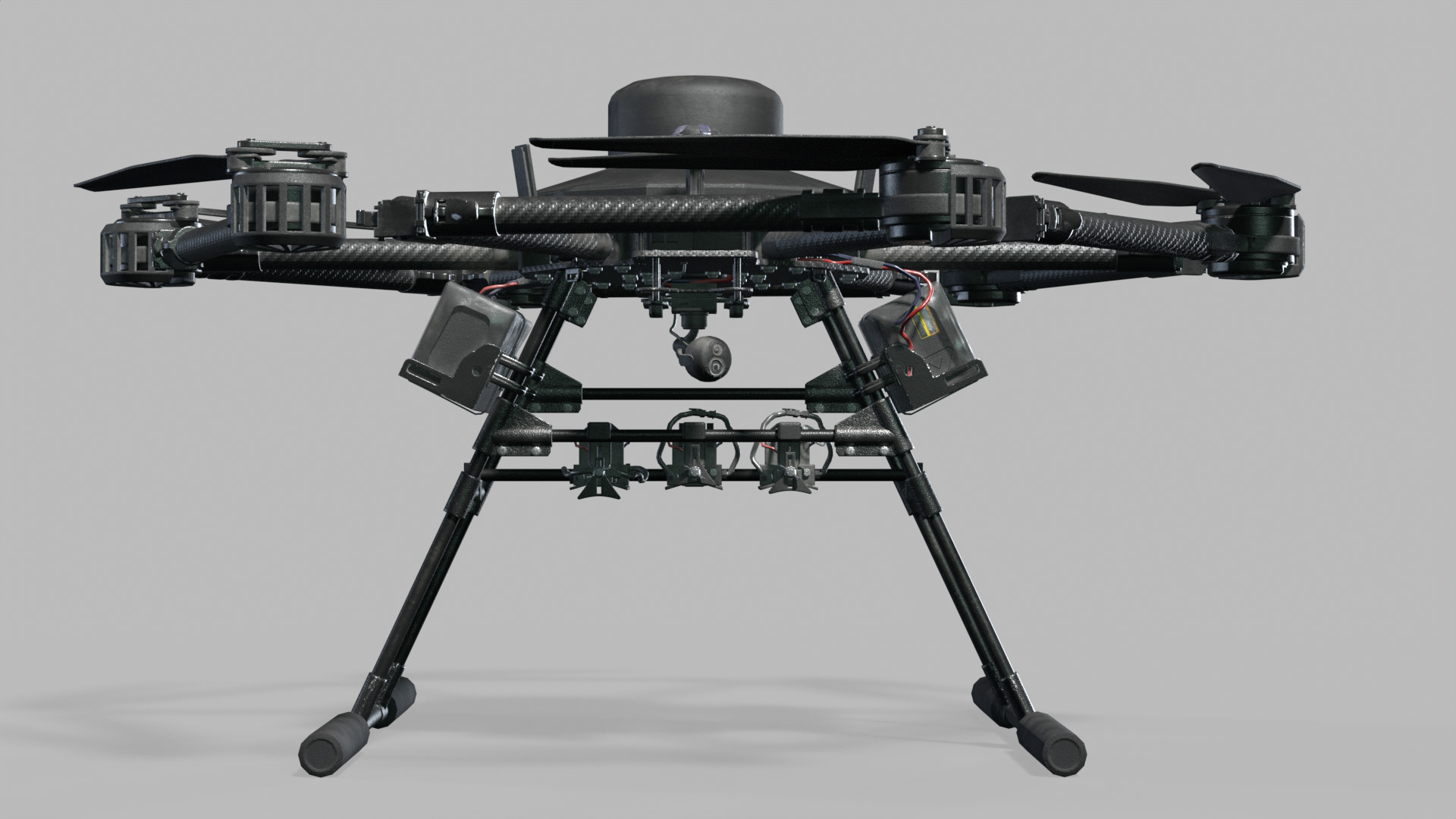 Vampire drone Baba Yaga SPP Low-poly 3D model_9