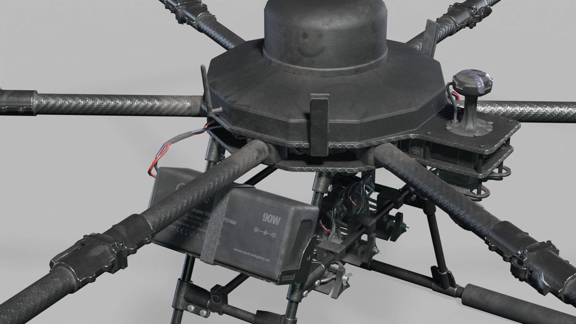 Vampire drone Baba Yaga SPP Low-poly 3D model_12