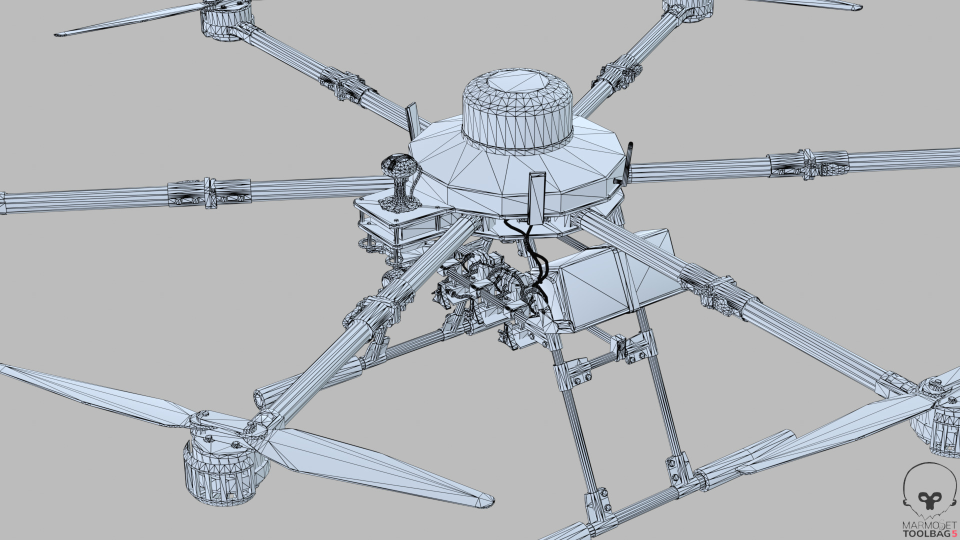 Vampire drone Baba Yaga SPP Low-poly 3D model_20