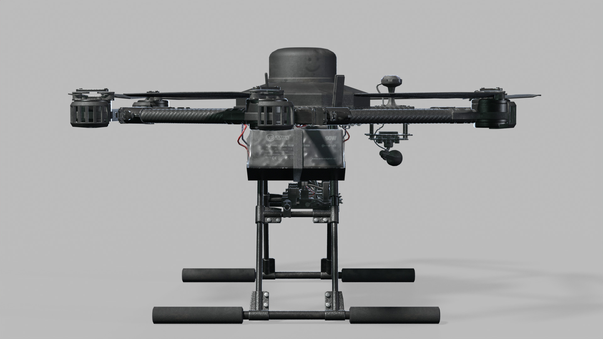 Vampire drone Baba Yaga SPP Low-poly 3D model_7