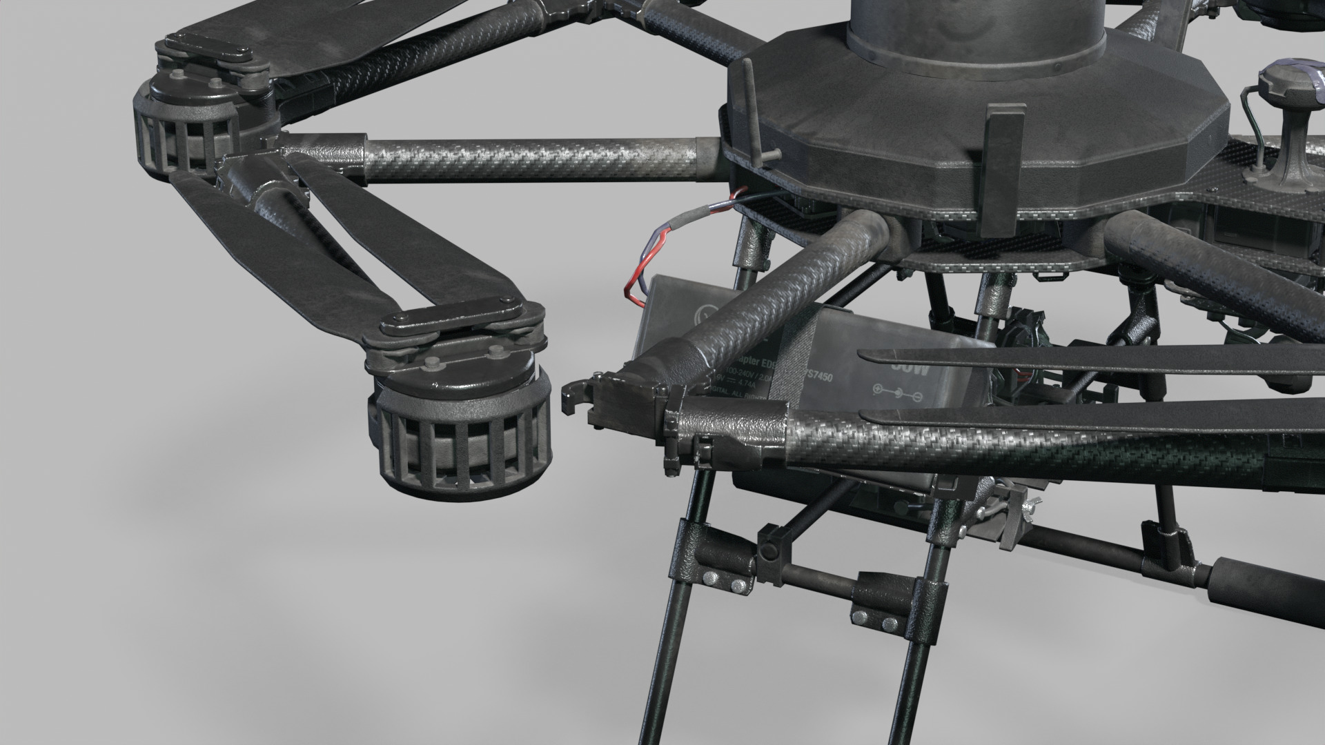 Vampire drone Baba Yaga SPP Low-poly 3D model_13