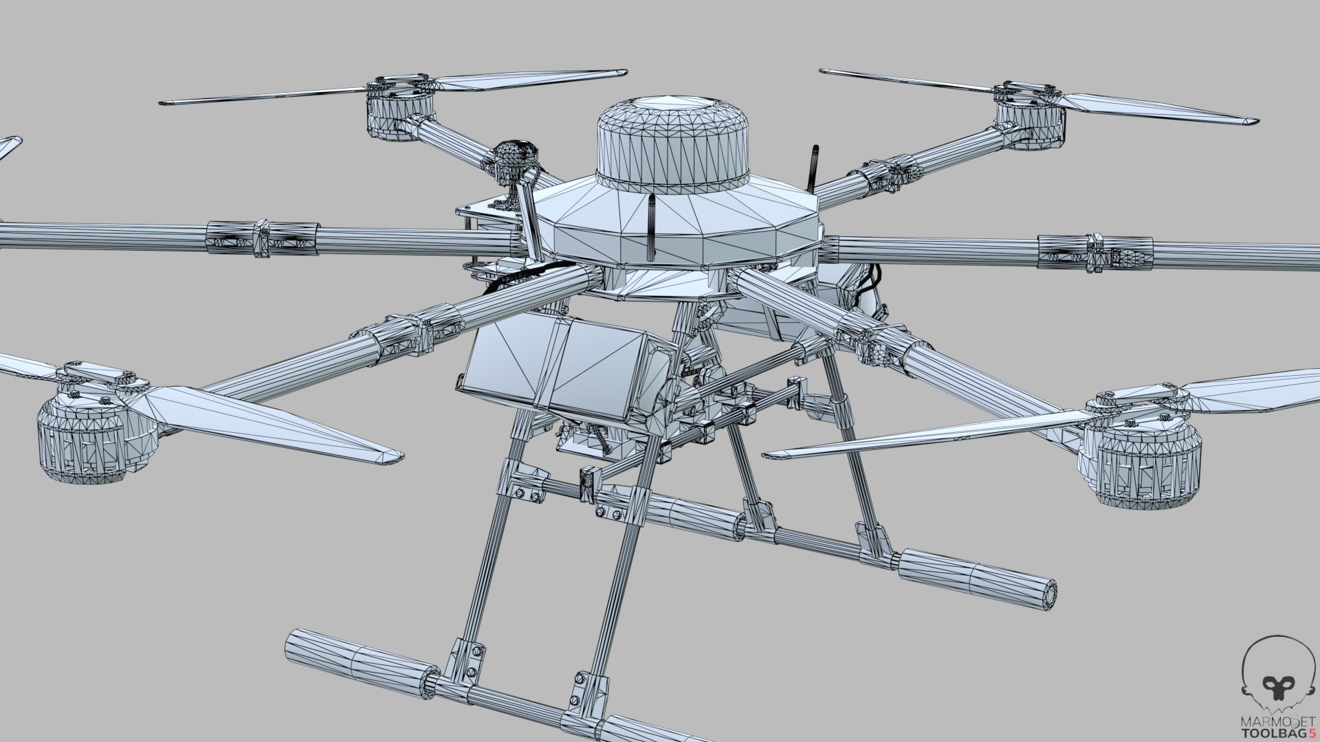 Vampire drone Baba Yaga SPP Low-poly 3D model_19