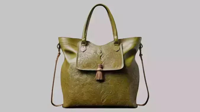 High Quality Leather Handbag 3D Model - CGTrader