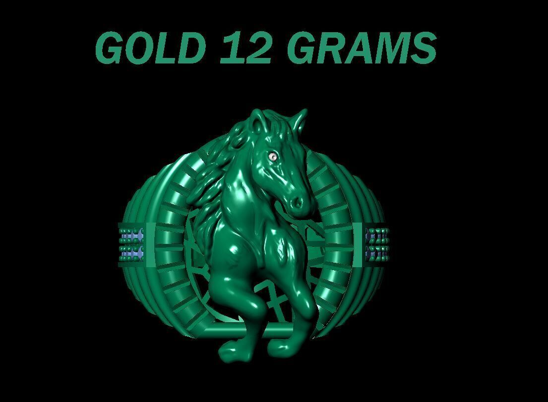 horse ring 3D print model_4