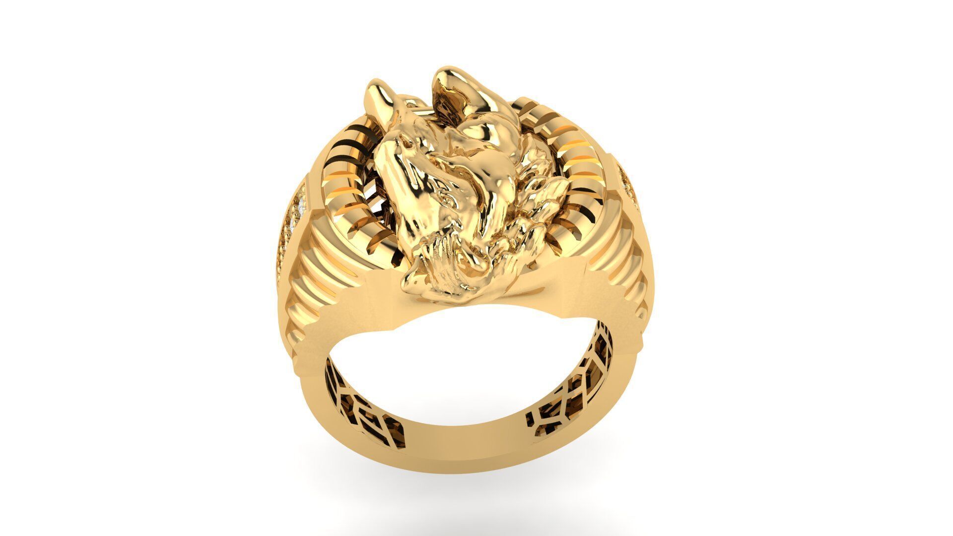 horse ring 3D print model_10
