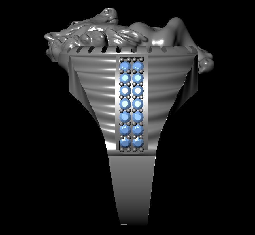 horse ring 3D print model_7