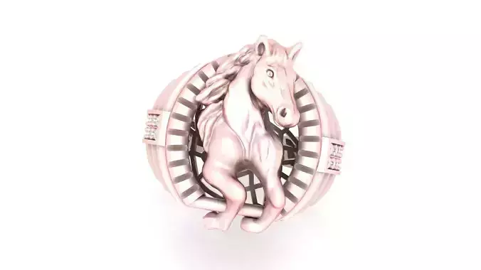 horse ring 3D print model