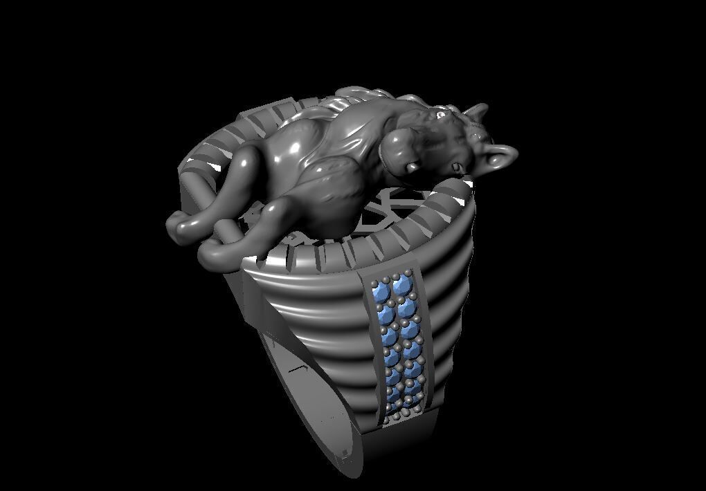 horse ring 3D print model_13