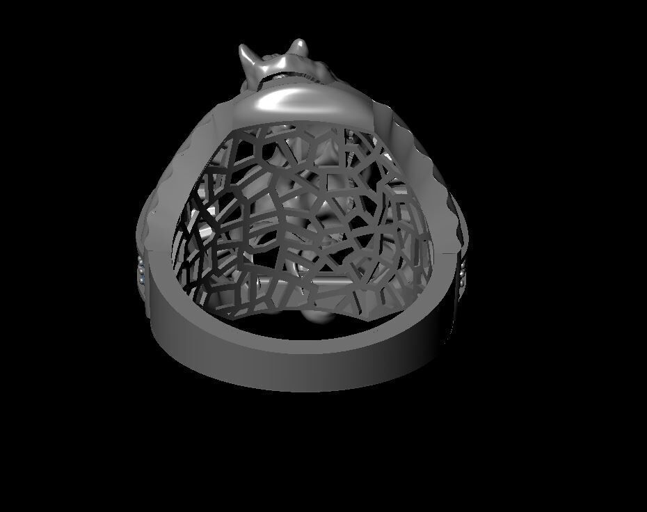 horse ring 3D print model_3