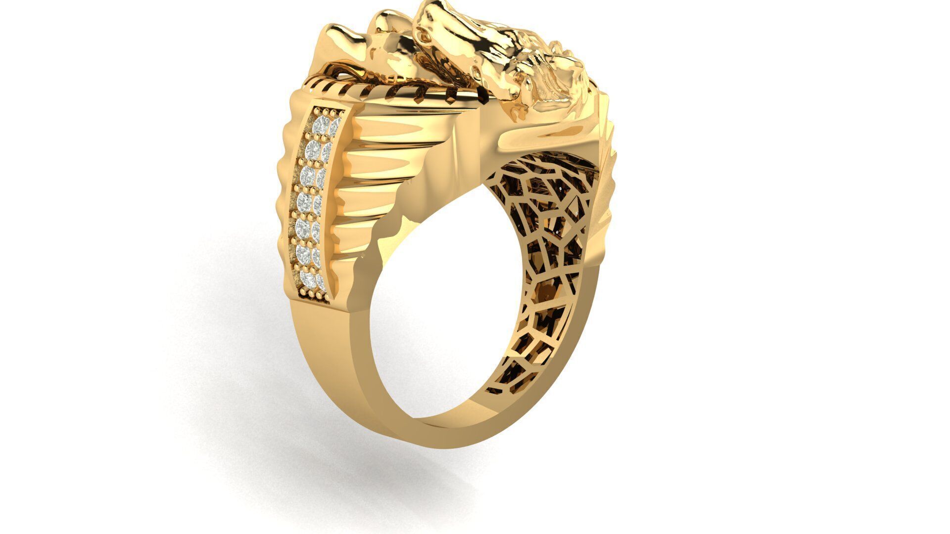 horse ring 3D print model_11