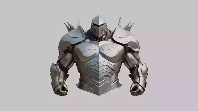 Medieval Armor Spiked Steel Low-poly 3D model