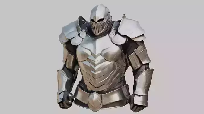 Medieval Armor Male Anatomy 3D Model